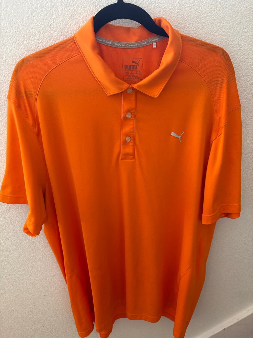 Puma Men’s Bright Orange Golf Polo